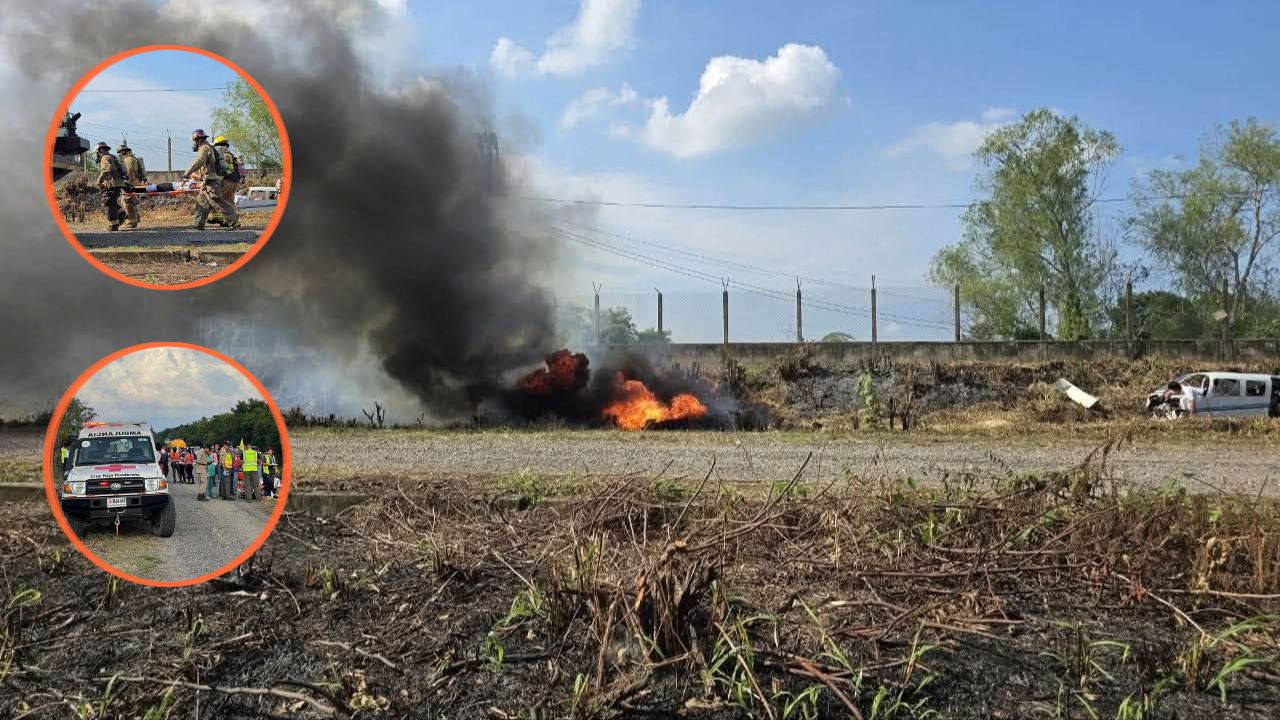 Así reaccionaron cuerpos de emergencia durante simulacro de accidente aéreo en Honduras Imagen principal de Así reaccionaron cuerpos de emergencia durante simulacro de accidente aéreo en Honduras