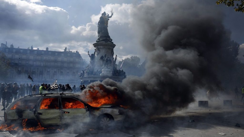 Foto de protestas en Francia