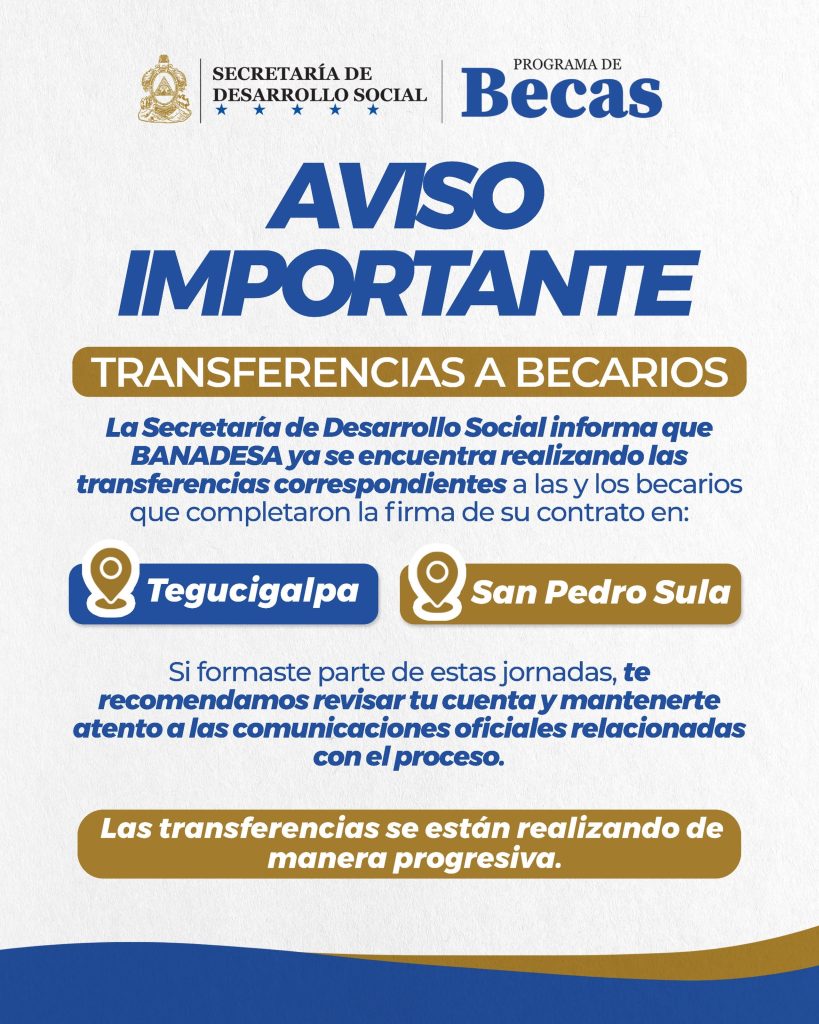 Comunicado de la Sedesol